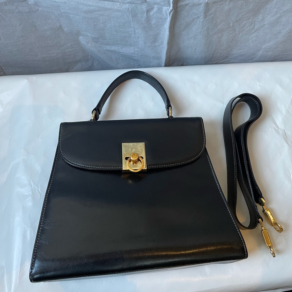 Authentic GOLD PFEIL Vintage Leather Handbag